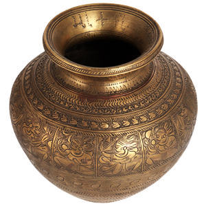 copper antique pot
